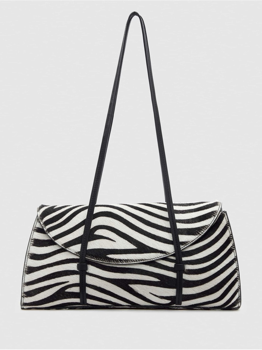 NWT Reformation Elena Shoulder Bag Zebra Haircalf Print